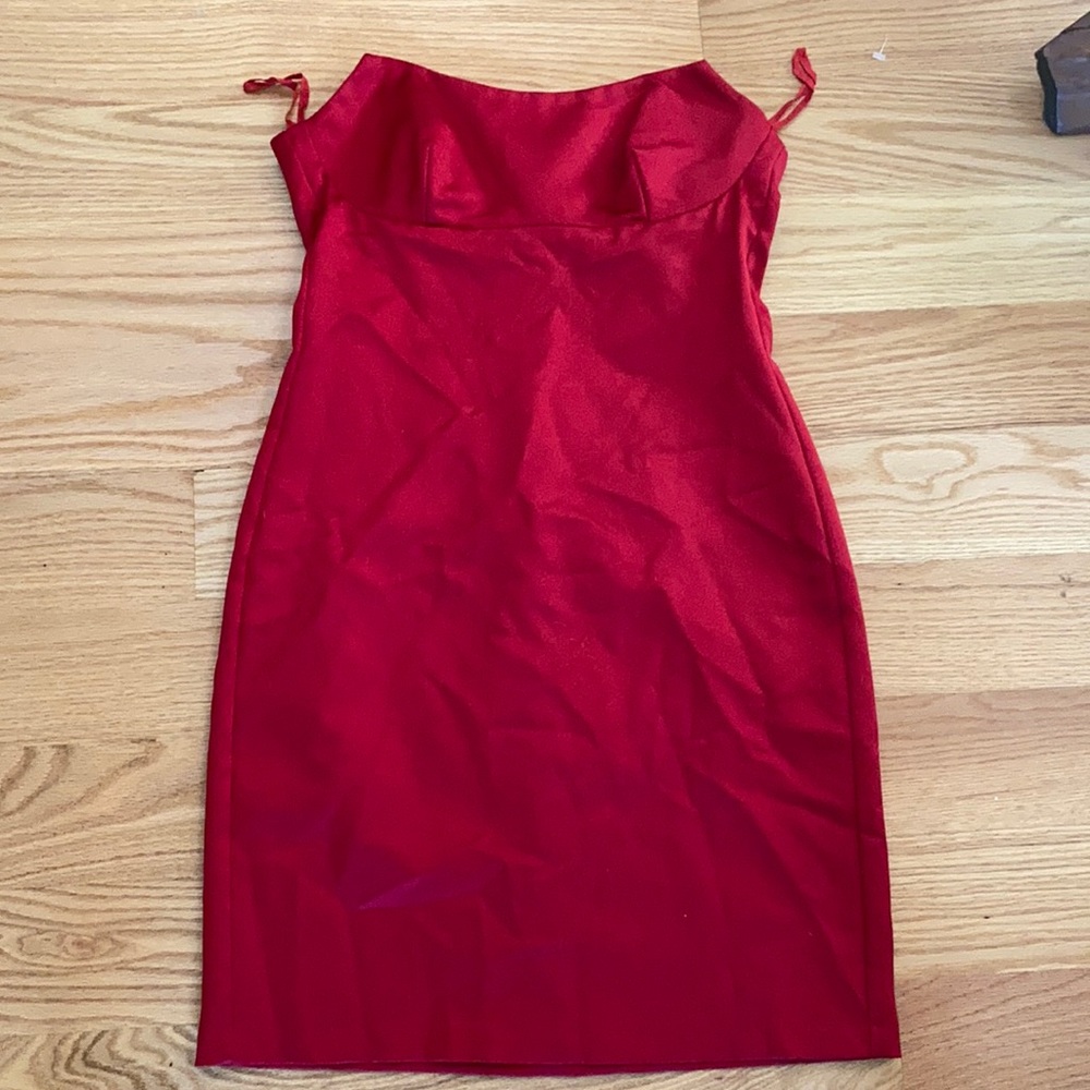 Strapless Red Dress